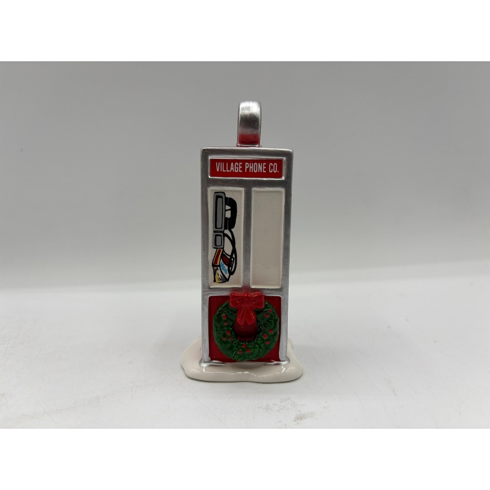 Department 56 1992 Vintage Original Snow Village Village Phone Booth 5429-1 EUC